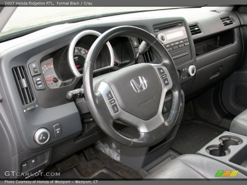 Formal Black / Gray 2007 Honda Ridgeline RTL
