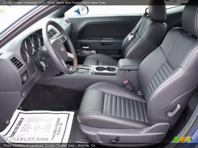 Deep Water Blue Pearl / Dark Slate Gray 2010 Dodge Challenger R/T