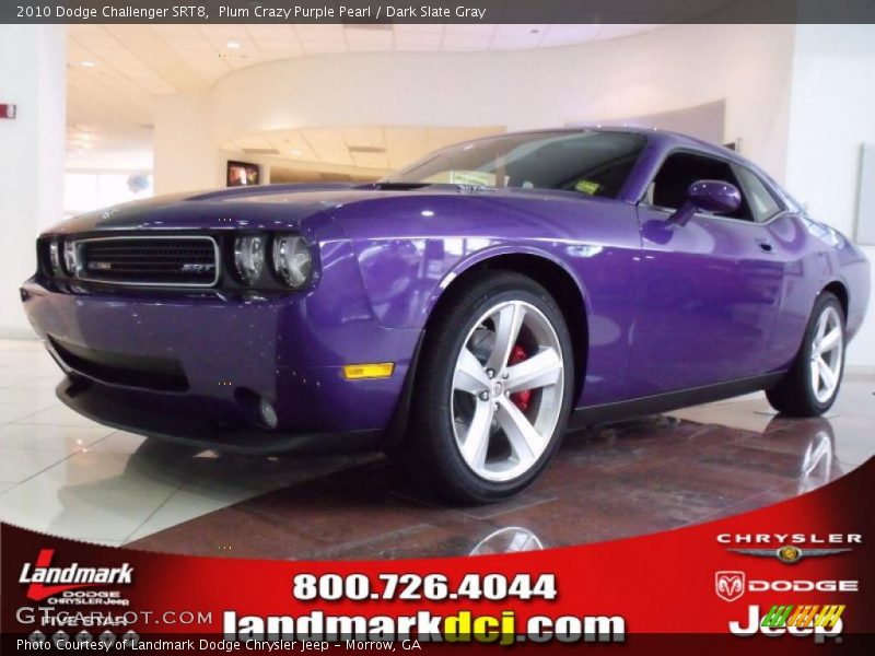 Plum Crazy Purple Pearl / Dark Slate Gray 2010 Dodge Challenger SRT8