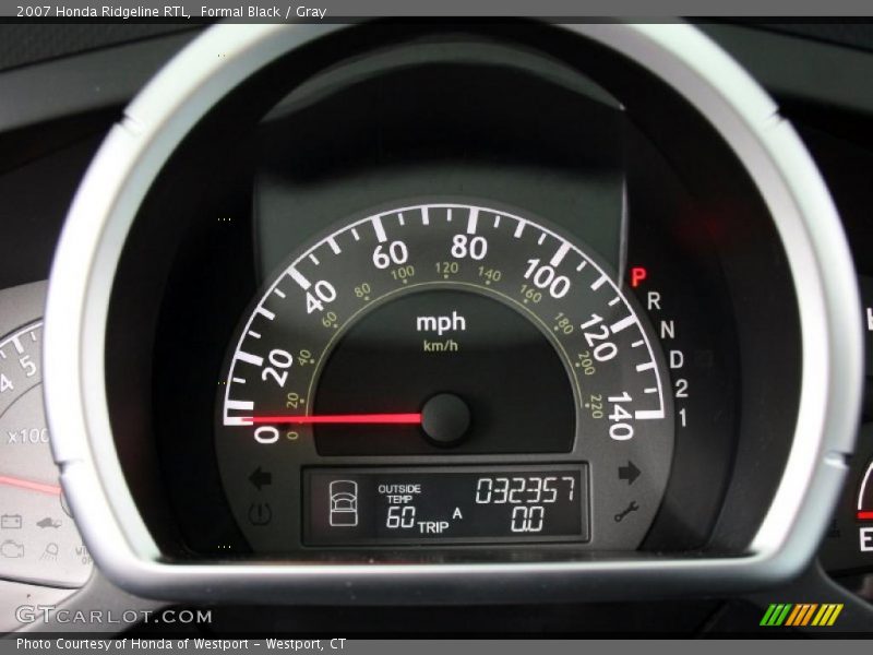 Formal Black / Gray 2007 Honda Ridgeline RTL