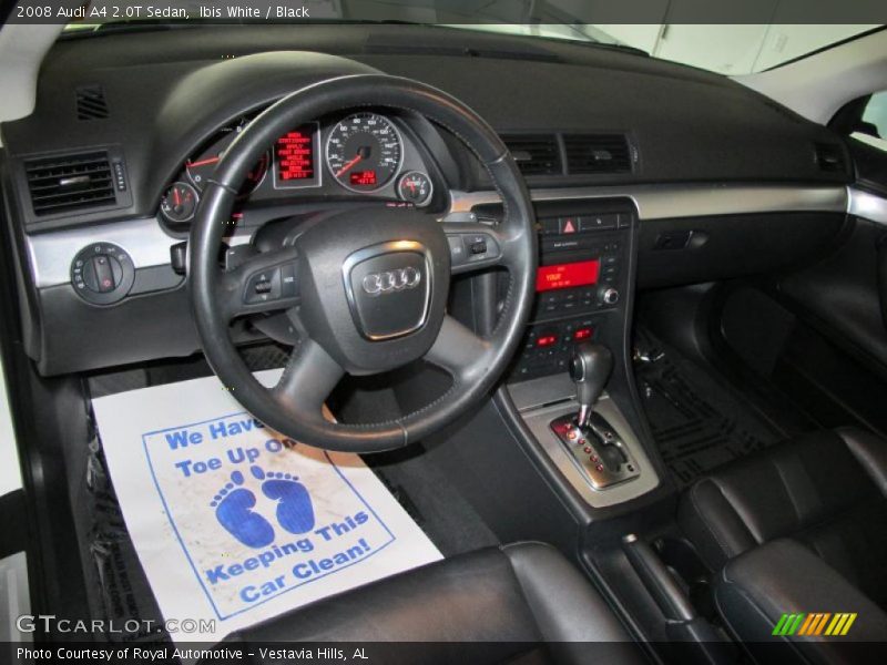 Ibis White / Black 2008 Audi A4 2.0T Sedan