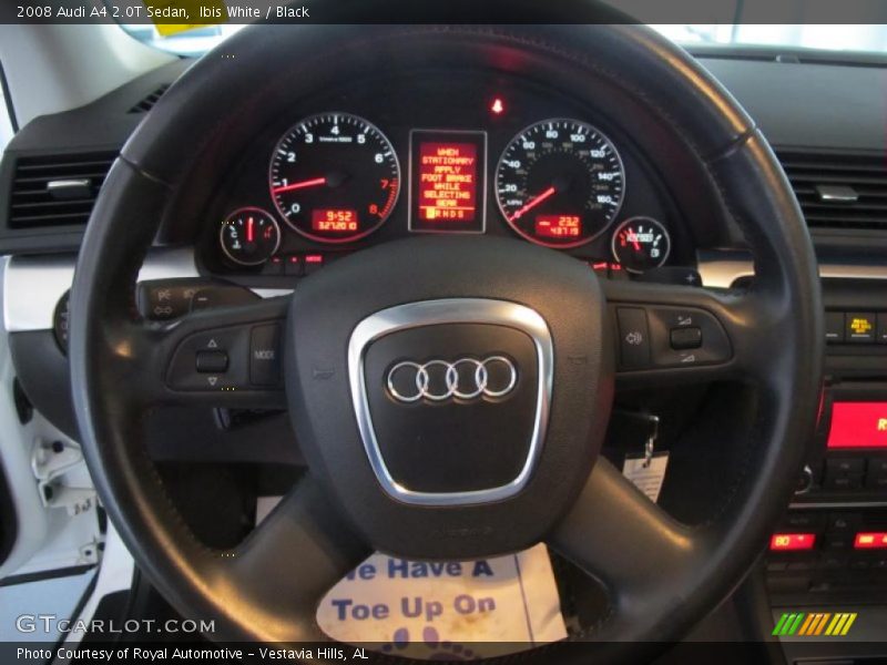 Ibis White / Black 2008 Audi A4 2.0T Sedan