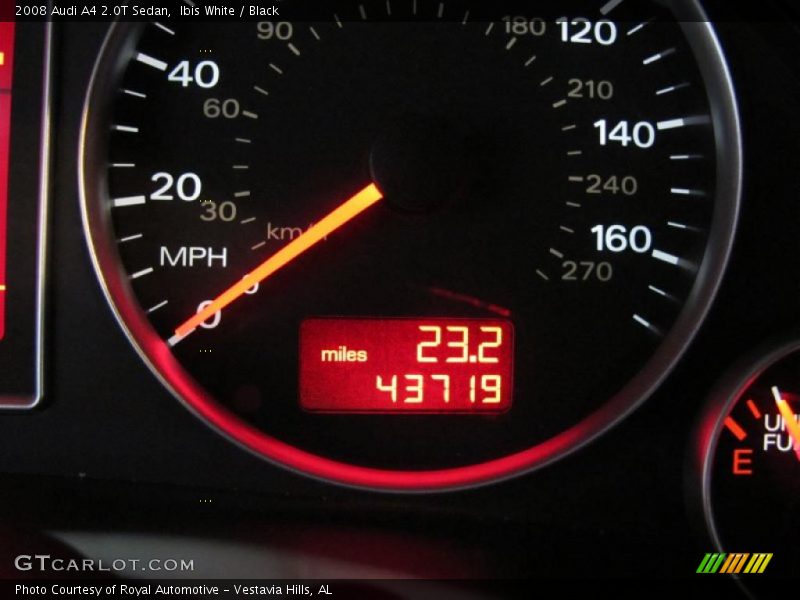 Ibis White / Black 2008 Audi A4 2.0T Sedan