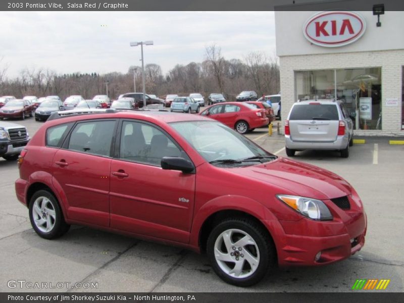 Salsa Red / Graphite 2003 Pontiac Vibe