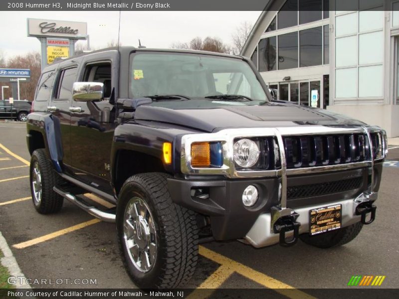 Midnight Blue Metallic / Ebony Black 2008 Hummer H3