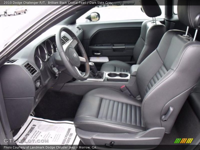 Brilliant Black Crystal Pearl / Dark Slate Gray 2010 Dodge Challenger R/T