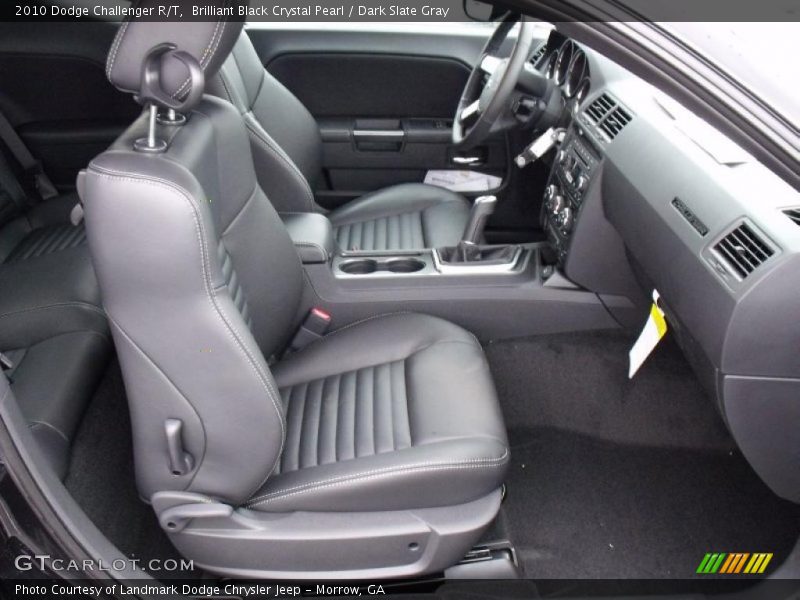 Brilliant Black Crystal Pearl / Dark Slate Gray 2010 Dodge Challenger R/T