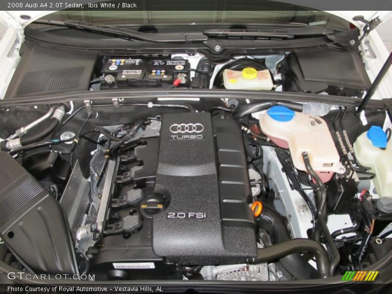 Ibis White / Black 2008 Audi A4 2.0T Sedan