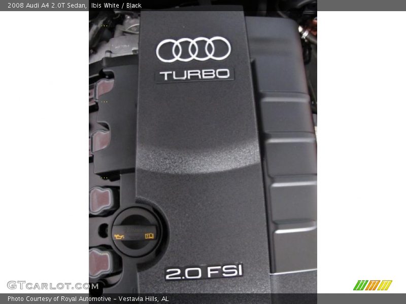 Ibis White / Black 2008 Audi A4 2.0T Sedan