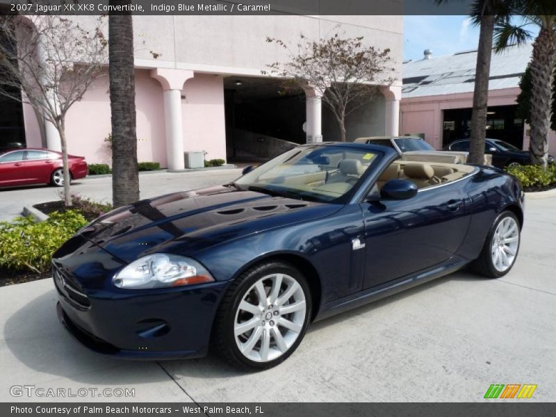 Indigo Blue Metallic / Caramel 2007 Jaguar XK XK8 Convertible