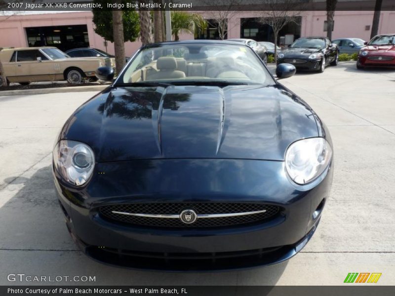 Indigo Blue Metallic / Caramel 2007 Jaguar XK XK8 Convertible