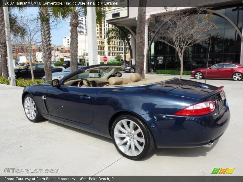 Indigo Blue Metallic / Caramel 2007 Jaguar XK XK8 Convertible