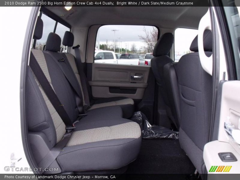 Bright White / Dark Slate/Medium Graystone 2010 Dodge Ram 3500 Big Horn Edition Crew Cab 4x4 Dually