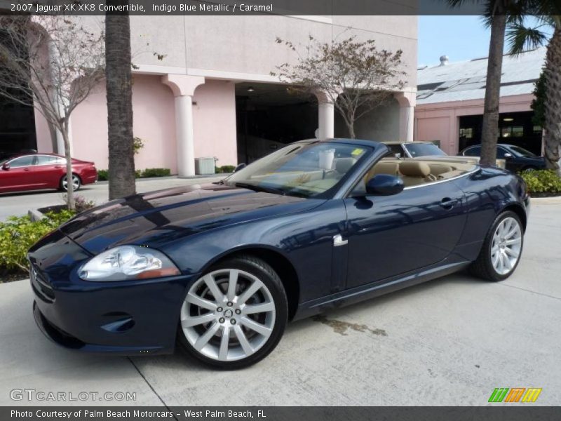 Indigo Blue Metallic / Caramel 2007 Jaguar XK XK8 Convertible