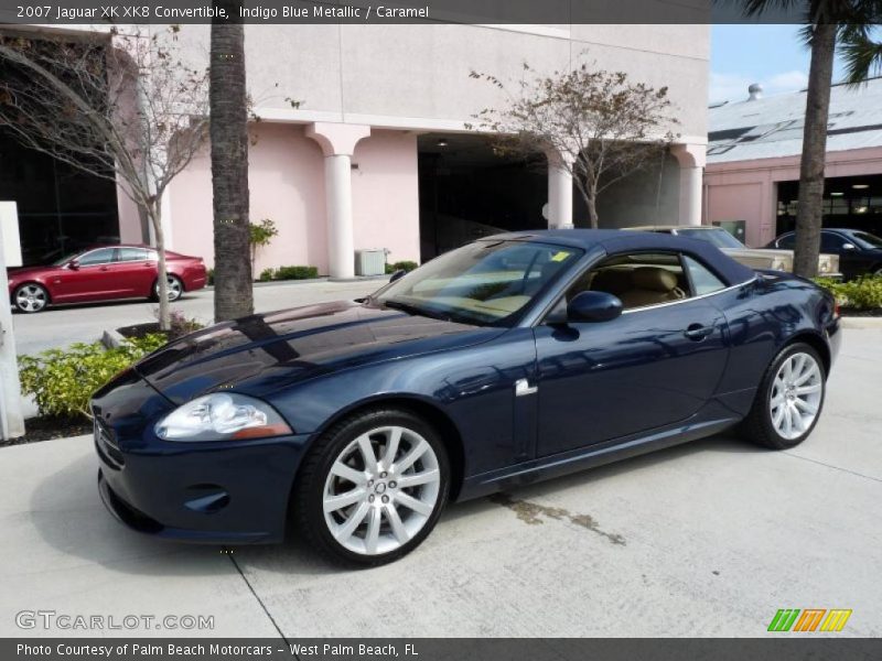Indigo Blue Metallic / Caramel 2007 Jaguar XK XK8 Convertible