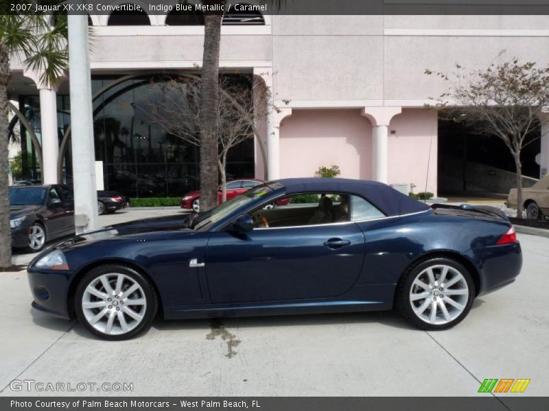 Indigo Blue Metallic / Caramel 2007 Jaguar XK XK8 Convertible