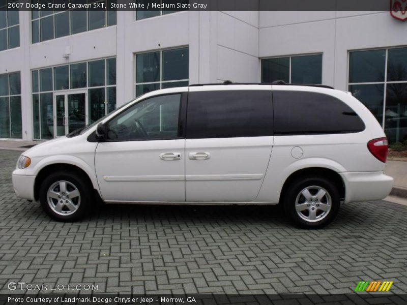 Stone White / Medium Slate Gray 2007 Dodge Grand Caravan SXT