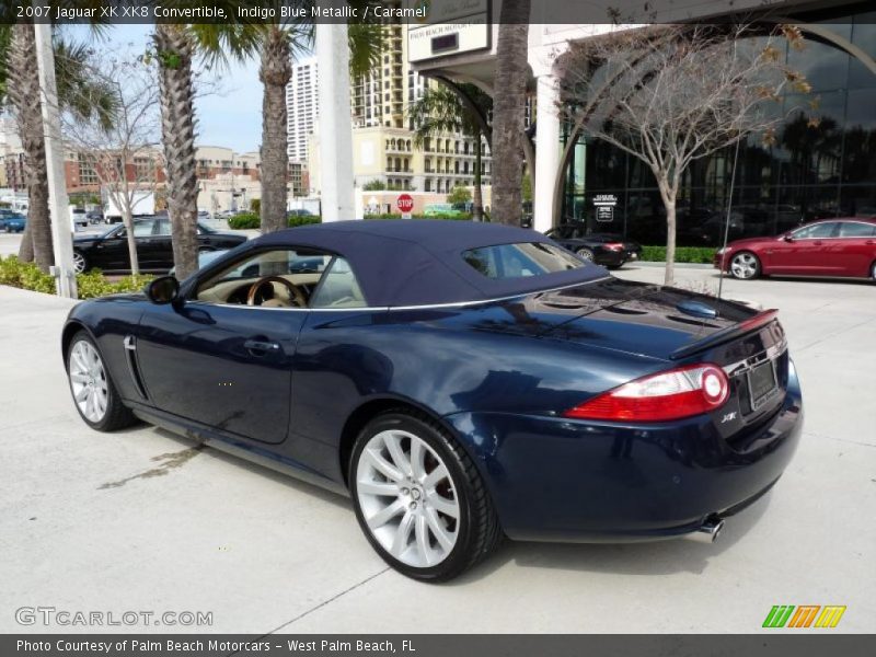 Indigo Blue Metallic / Caramel 2007 Jaguar XK XK8 Convertible