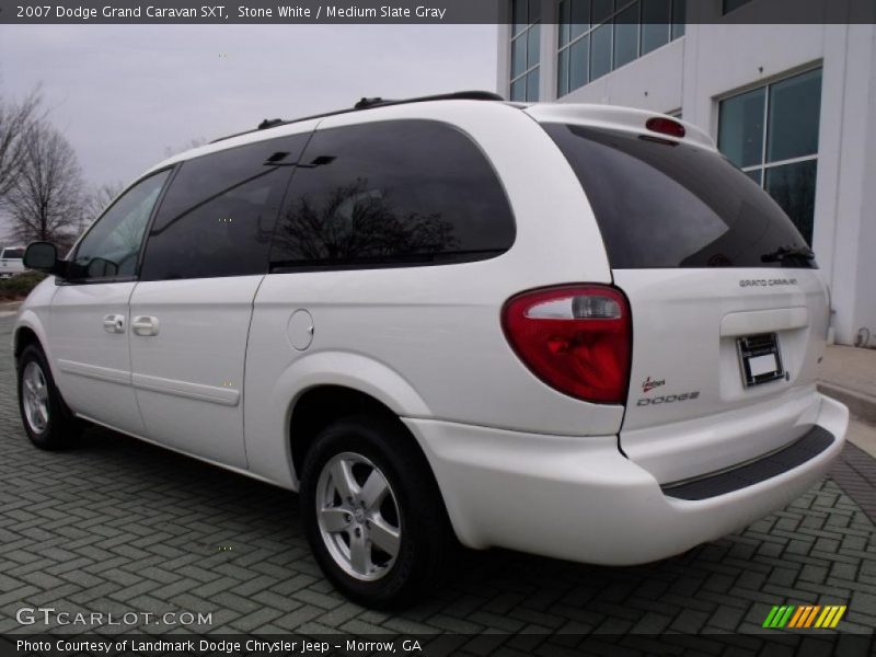 Stone White / Medium Slate Gray 2007 Dodge Grand Caravan SXT