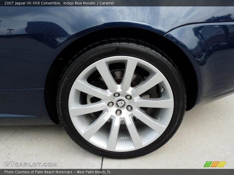 Indigo Blue Metallic / Caramel 2007 Jaguar XK XK8 Convertible