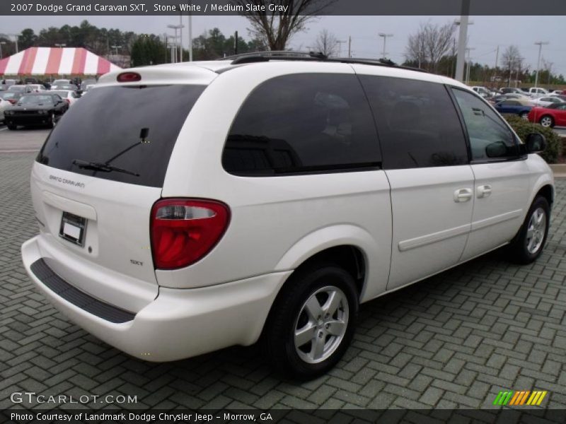 Stone White / Medium Slate Gray 2007 Dodge Grand Caravan SXT