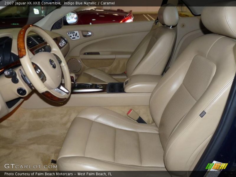 Indigo Blue Metallic / Caramel 2007 Jaguar XK XK8 Convertible
