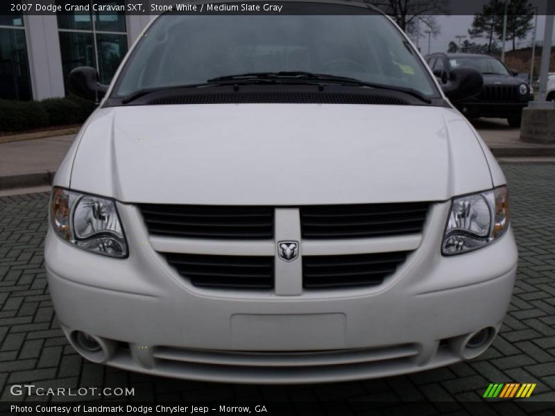 Stone White / Medium Slate Gray 2007 Dodge Grand Caravan SXT