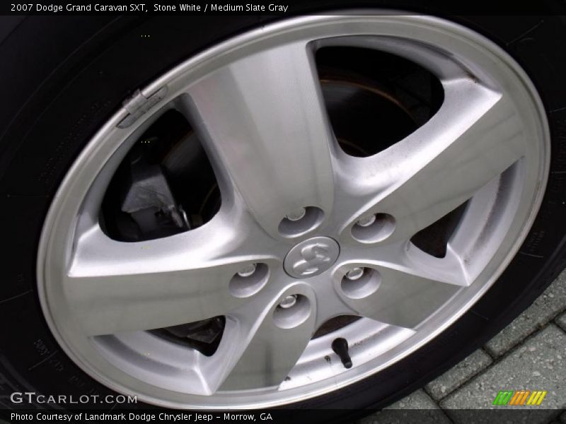 Stone White / Medium Slate Gray 2007 Dodge Grand Caravan SXT