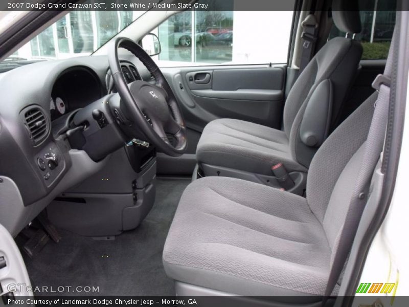 Stone White / Medium Slate Gray 2007 Dodge Grand Caravan SXT