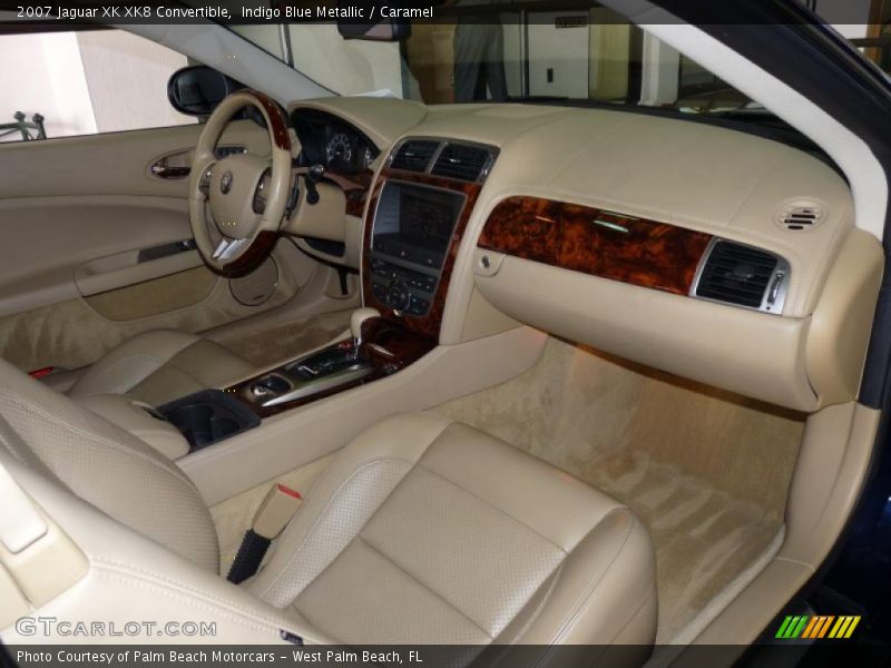 Indigo Blue Metallic / Caramel 2007 Jaguar XK XK8 Convertible