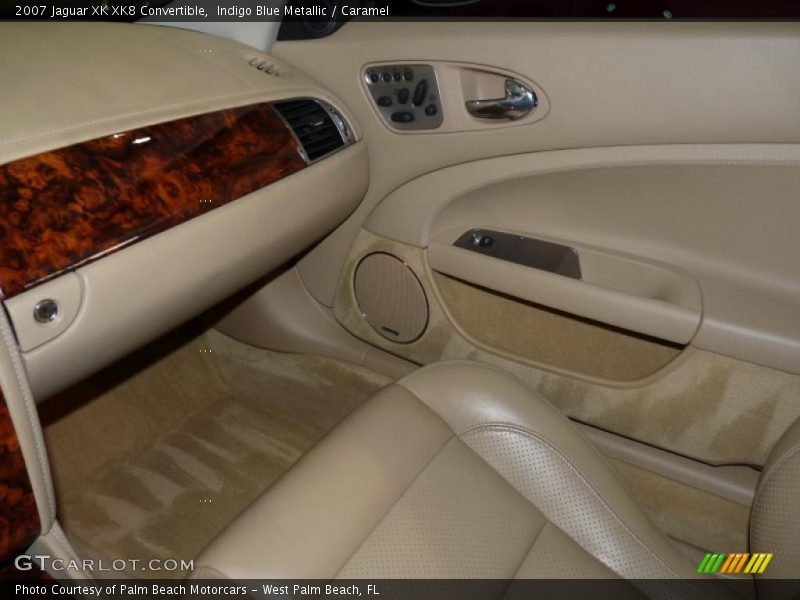 Indigo Blue Metallic / Caramel 2007 Jaguar XK XK8 Convertible