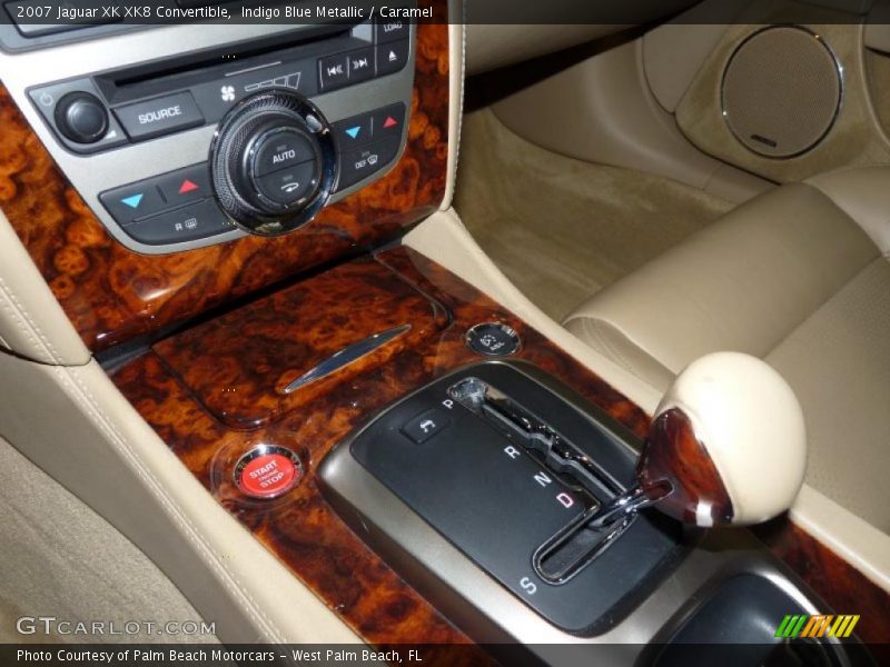 Indigo Blue Metallic / Caramel 2007 Jaguar XK XK8 Convertible