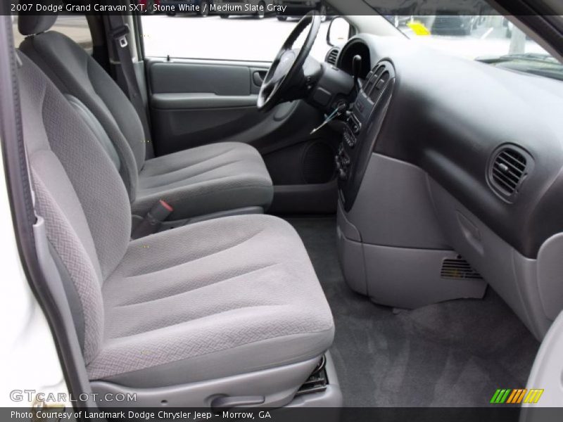 Stone White / Medium Slate Gray 2007 Dodge Grand Caravan SXT