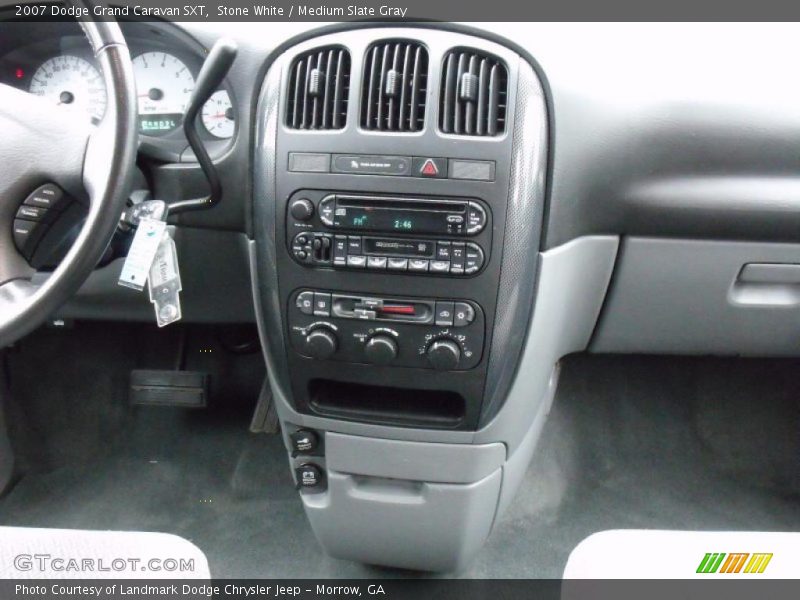 Stone White / Medium Slate Gray 2007 Dodge Grand Caravan SXT