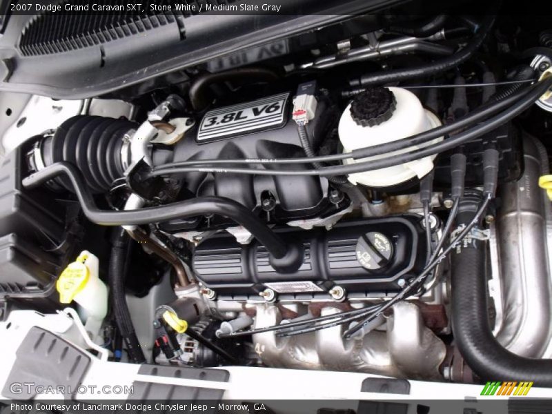 Stone White / Medium Slate Gray 2007 Dodge Grand Caravan SXT