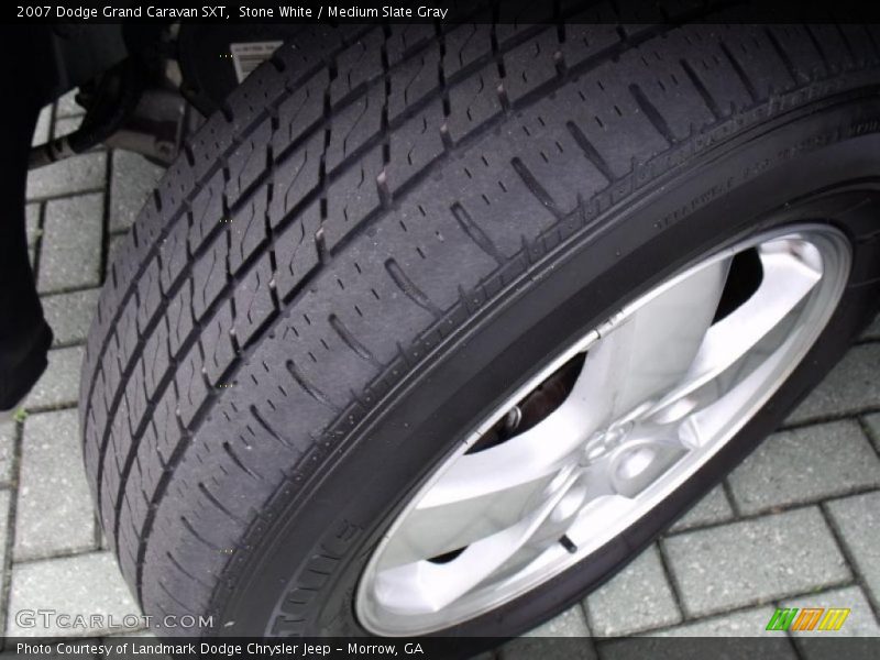 Stone White / Medium Slate Gray 2007 Dodge Grand Caravan SXT