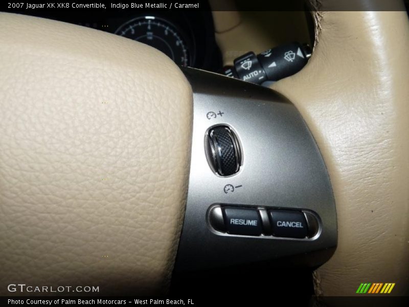 Indigo Blue Metallic / Caramel 2007 Jaguar XK XK8 Convertible