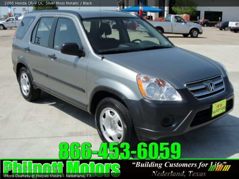 Silver Moss Metallic / Black 2005 Honda CR-V LX