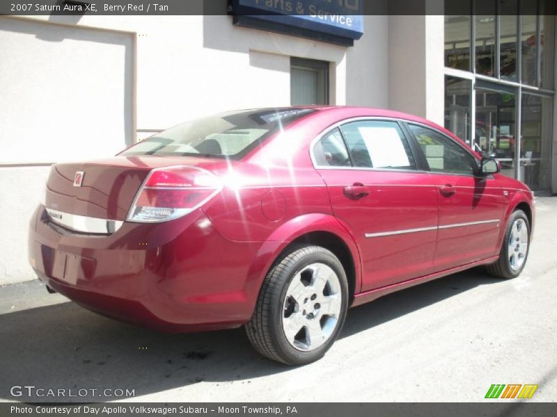 Berry Red / Tan 2007 Saturn Aura XE