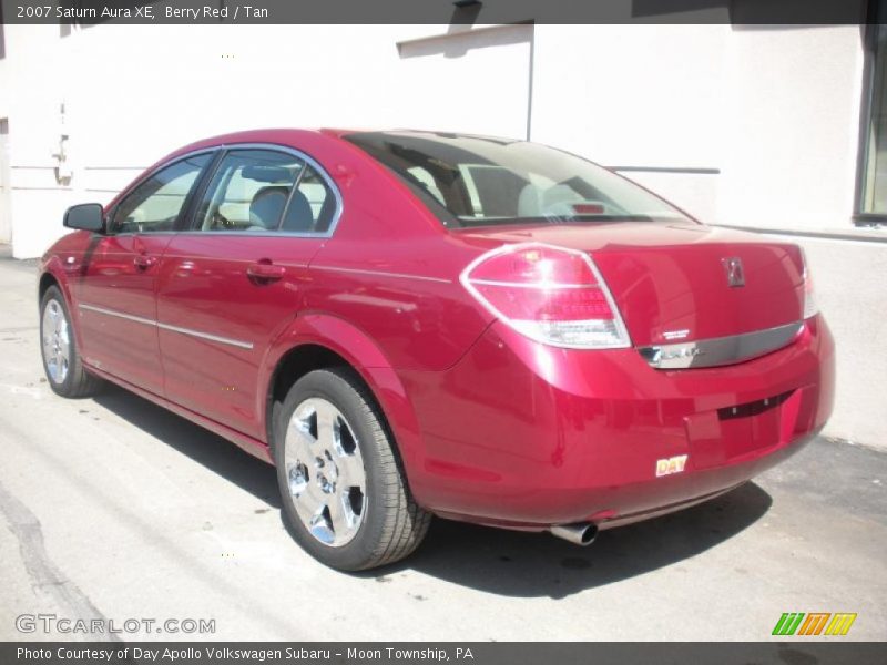 Berry Red / Tan 2007 Saturn Aura XE