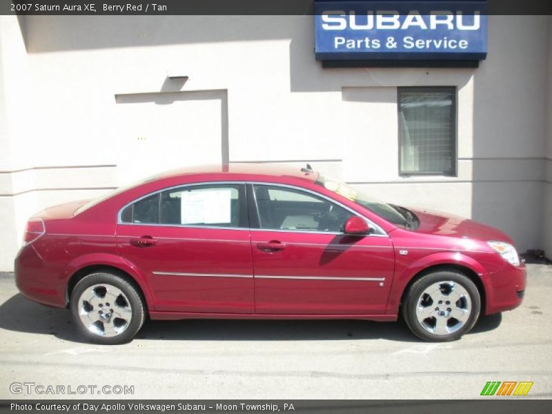 Berry Red / Tan 2007 Saturn Aura XE