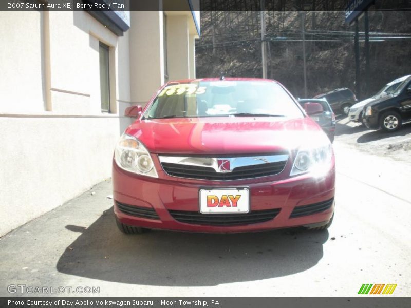 Berry Red / Tan 2007 Saturn Aura XE