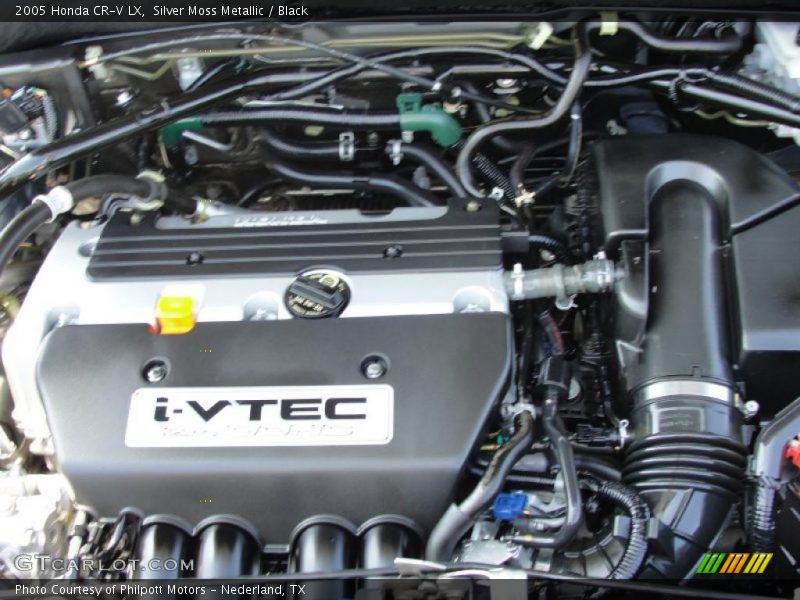 Silver Moss Metallic / Black 2005 Honda CR-V LX