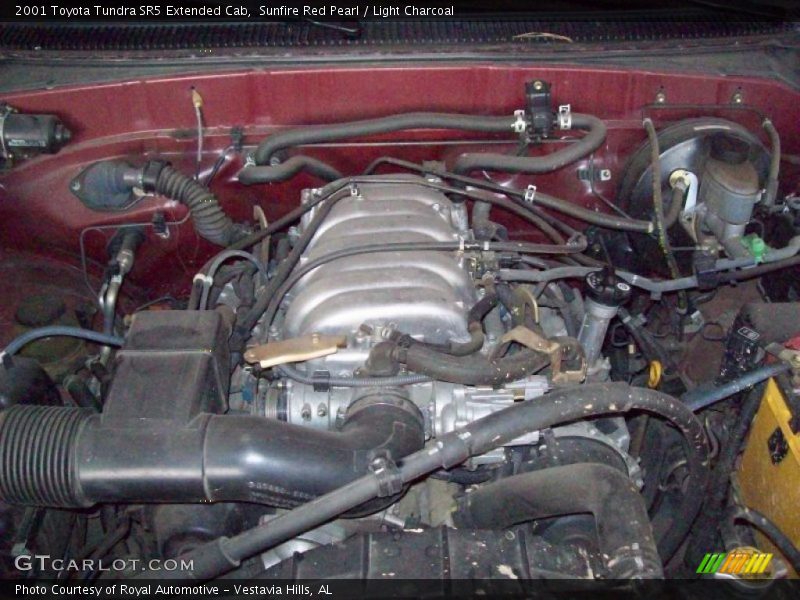 Sunfire Red Pearl / Light Charcoal 2001 Toyota Tundra SR5 Extended Cab