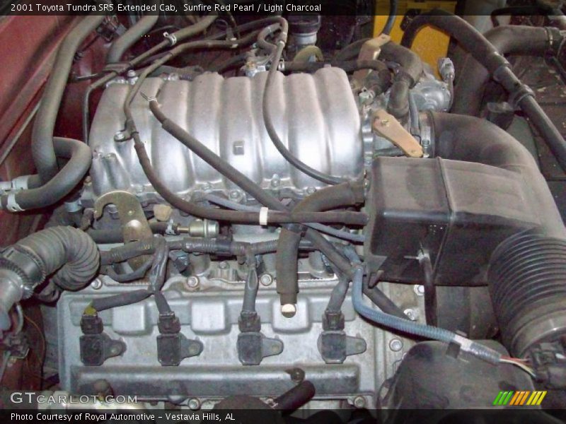 Sunfire Red Pearl / Light Charcoal 2001 Toyota Tundra SR5 Extended Cab