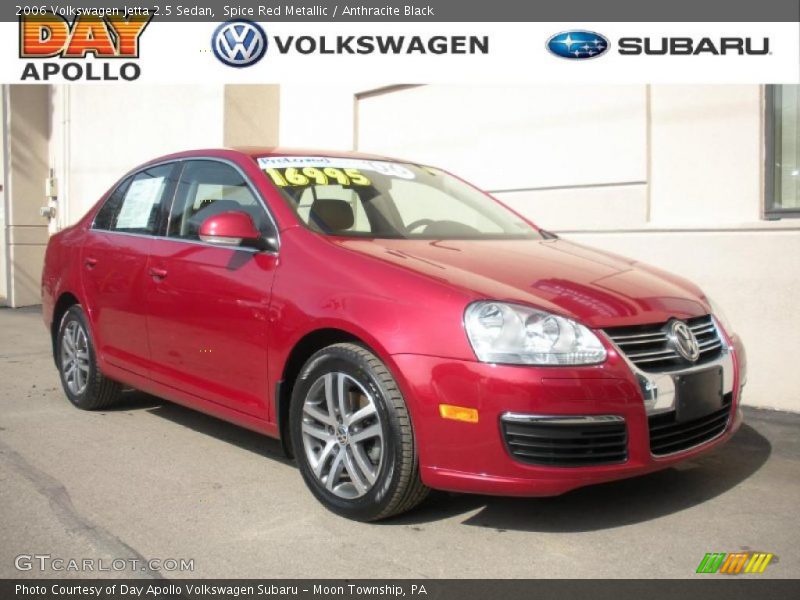 Spice Red Metallic / Anthracite Black 2006 Volkswagen Jetta 2.5 Sedan