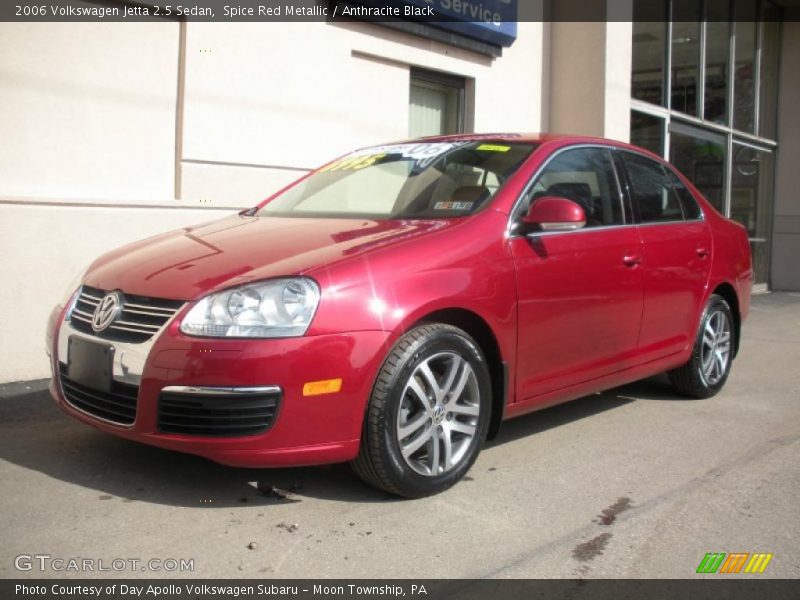 Spice Red Metallic / Anthracite Black 2006 Volkswagen Jetta 2.5 Sedan