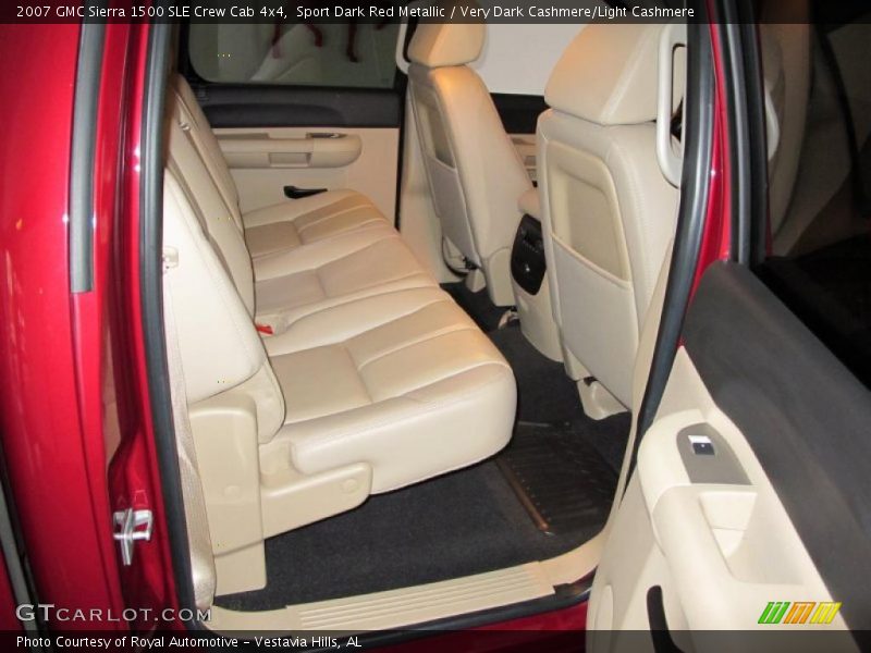 Sport Dark Red Metallic / Very Dark Cashmere/Light Cashmere 2007 GMC Sierra 1500 SLE Crew Cab 4x4