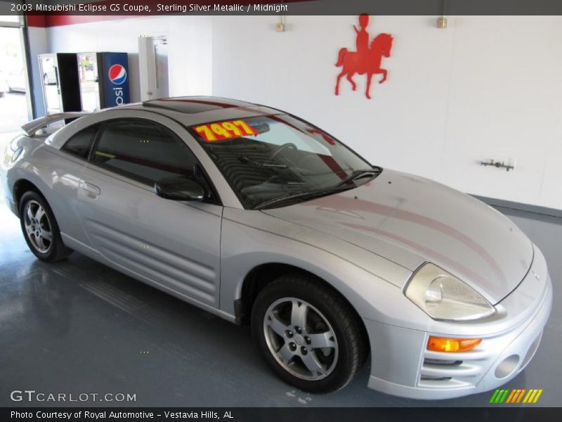 Sterling Silver Metallic / Midnight 2003 Mitsubishi Eclipse GS Coupe