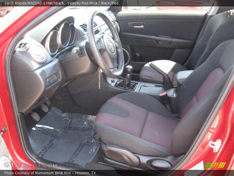 Velocity Red Mica / Black/Red 2005 Mazda MAZDA3 s Hatchback
